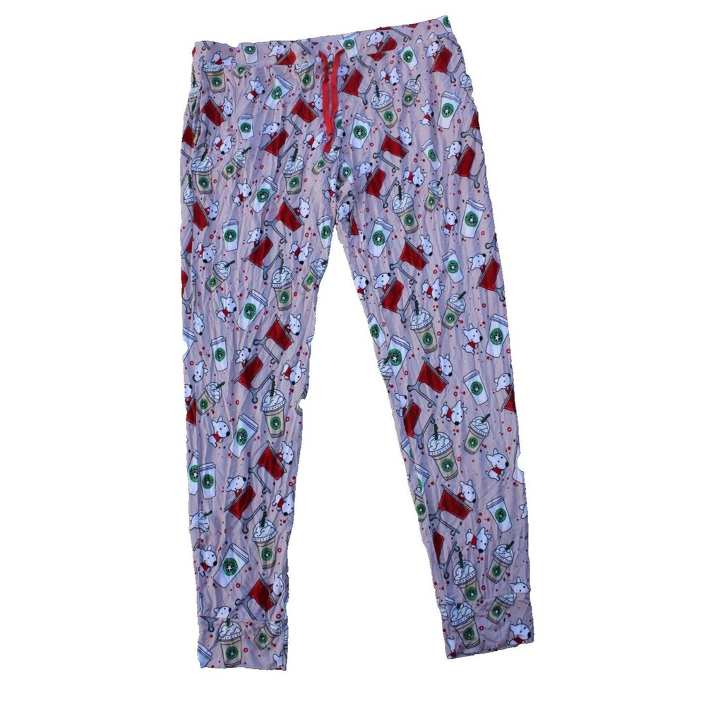 NWT Little Snuggles Starbucks Target Adult Bamboo Pajama Pants Women 2XL Sleep